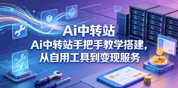 Ai中转站手把手教学搭建，从自用工具到变现服务-聚合项目网