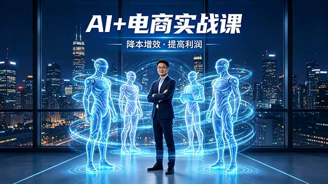AI+电商实战课，1人+N个AI 智能体，把SOP变AI员工，实现降本增效提高利润-聚合项目网