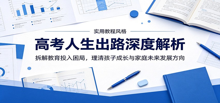 高考人生出路深度解析:拆解教育投入困局,理清孩子成长与家庭未来发展方向-聚合项目网