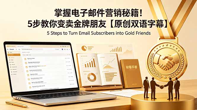 掌握电子邮件营销秘籍！5步教你变卖金牌朋友【原创双语字幕】-聚合项目网