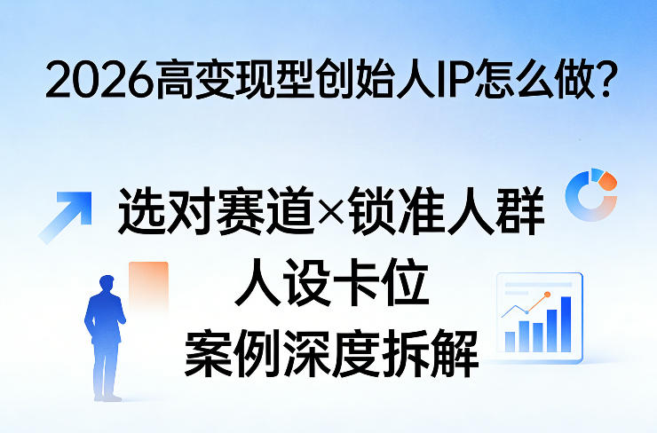 2026高变现型创始人IP怎么做？选对赛道×锁准人群×人设卡位×案例深度拆解-聚合项目网