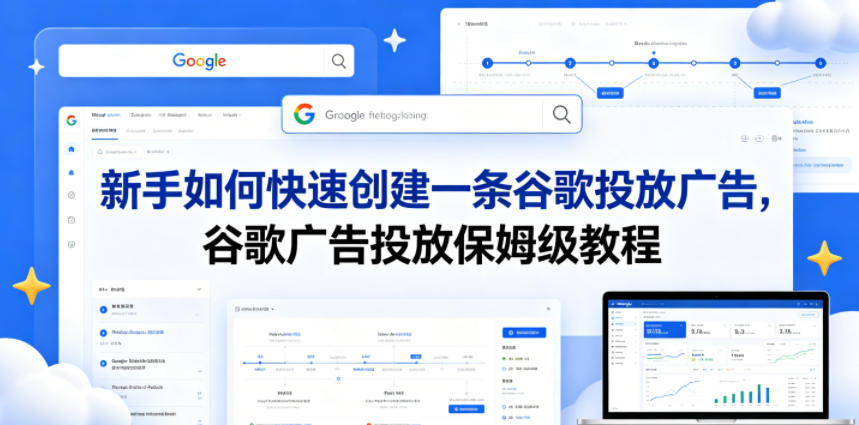 新手如何快速创建一条谷歌投放广告，谷歌广告投放保姆级教程-聚合项目网