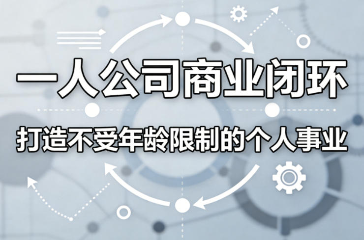 一人公司商业闭环，打造一份不受年龄限制的个人事业-聚合项目网
