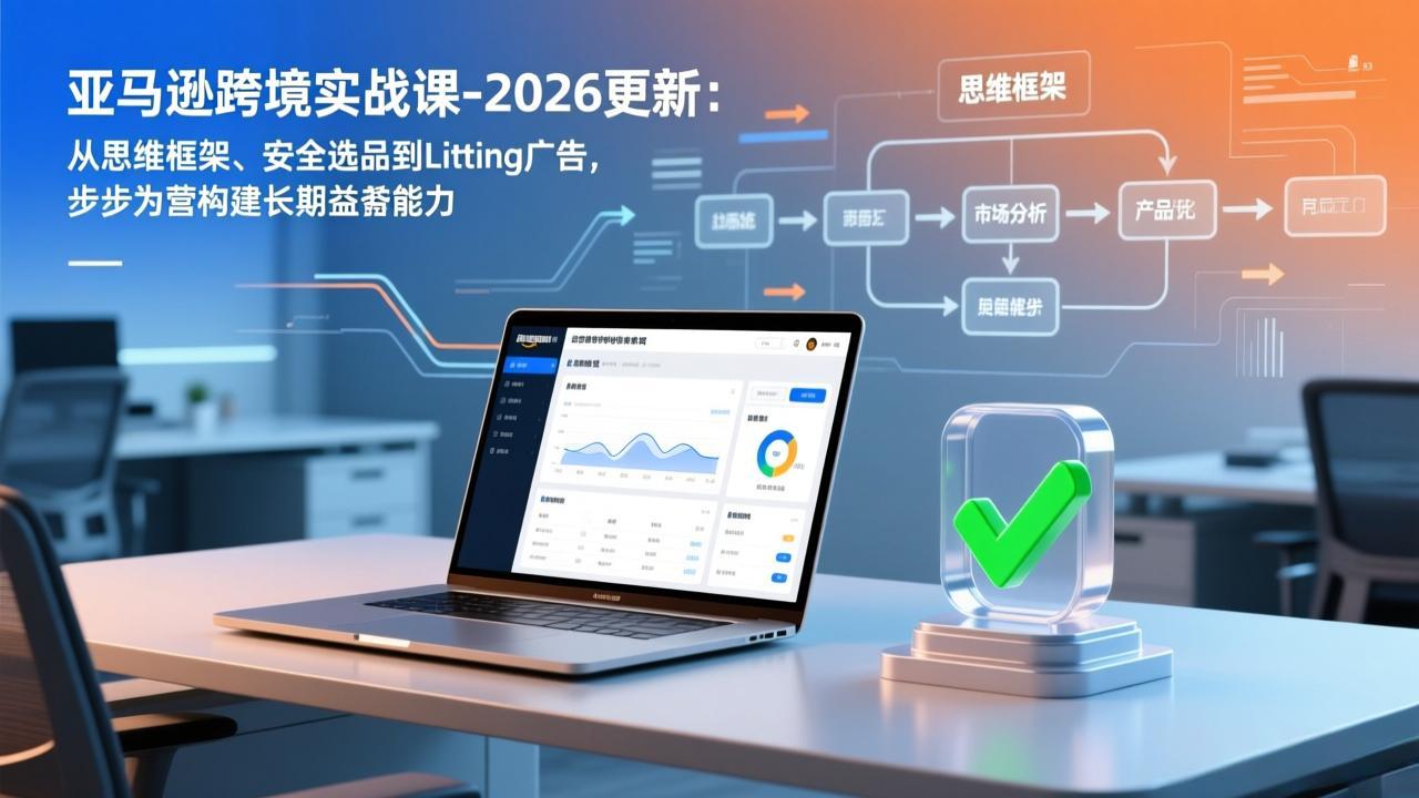 亚马逊跨境实战课-2026更新：从思维框架、安全选品到Listing广告，步步为营构建长期盈利能力-聚合项目网