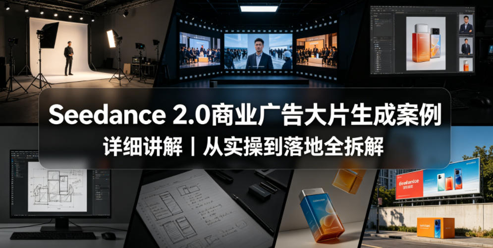 Seedance 2.0商业广告大片生成案例详细讲解｜从实操到落地全拆解-聚合项目网