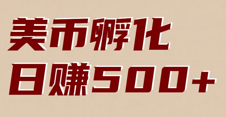 美币孵化项目：电脑全自动挂机赚美金，小白轻松上手-聚合项目网