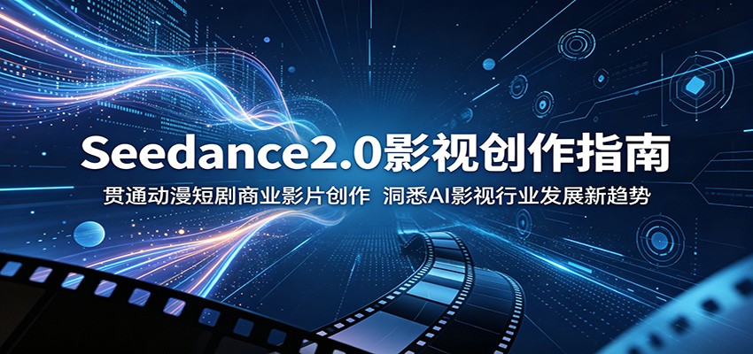 Seedance2.0影视创作指南:贯通动漫短剧商业影片创作,洞悉AI影视行业发展新趋势-聚合项目网