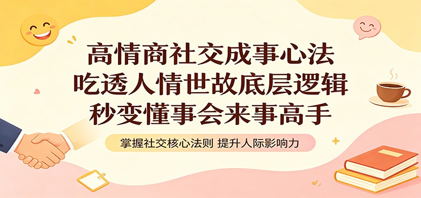 高情商社交成事心法：吃透人情世故底层逻辑，秒变懂事会来事高手-聚合项目网