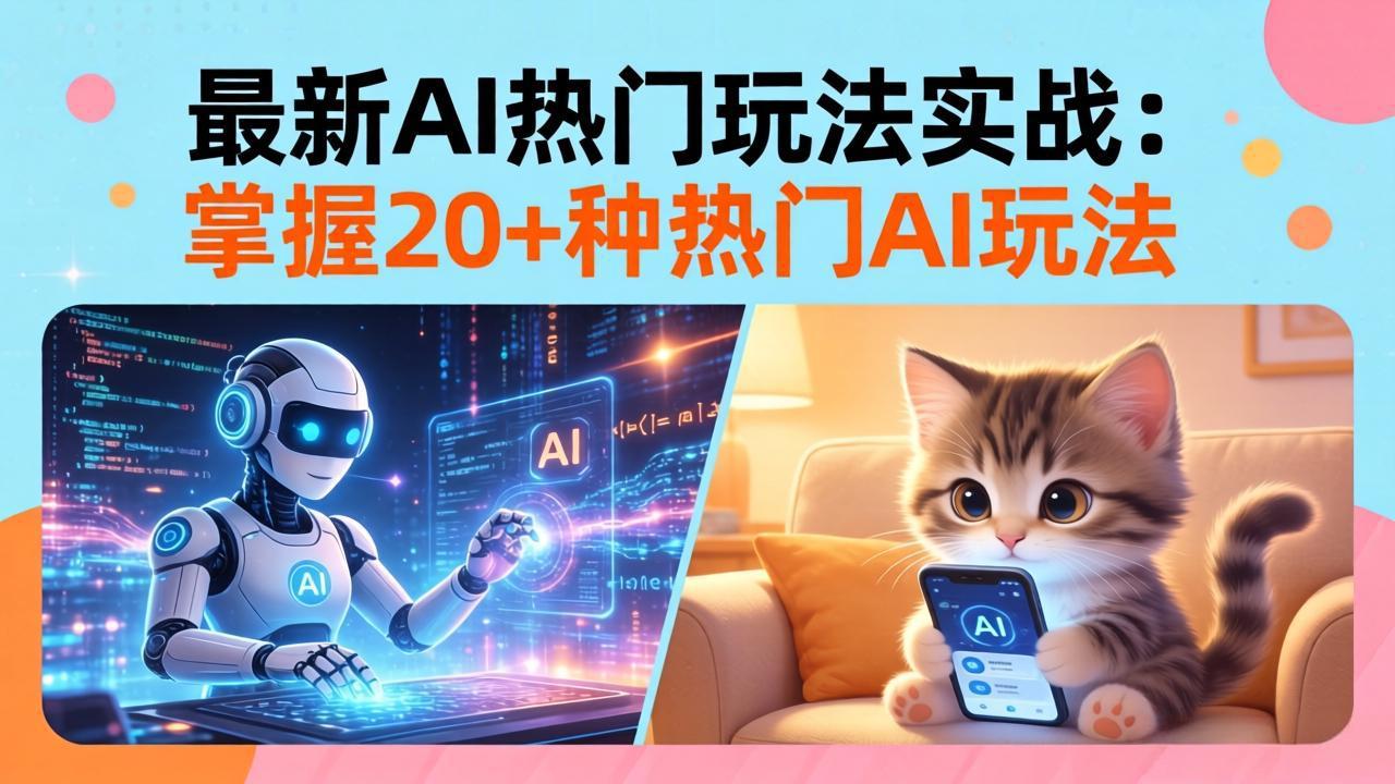 20招AI热门玩法实战：影视级出塞+阐教金仙+山海经变幻/等等，解锁百万流量密码-聚合项目网