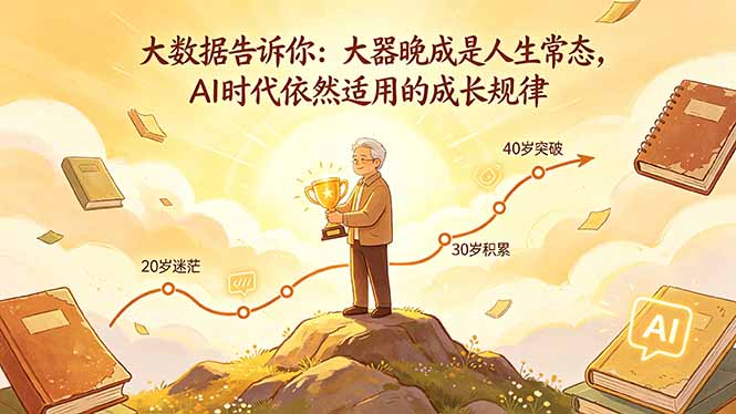 付费文章：大数据告诉你：大器晚成是人生常态，AI 时代依然适用的成长规律-聚合项目网