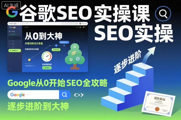谷歌SEO实操课，Google从0开始SEO全攻略，逐步进阶到大神(更新26年)-聚合项目网