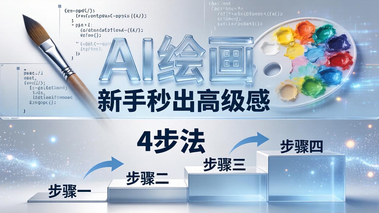 AI绘画入门别再硬磕了！即梦4步法：万能提示词公式+BRTR框架，新手秒出高级感-聚合项目网