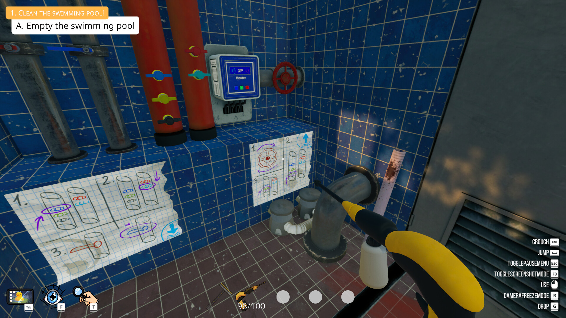 《泳池清洁模拟器》中文版-聚合项目网