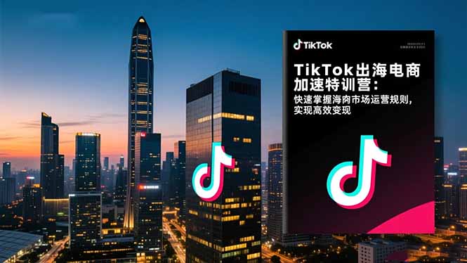 TikTok出海电商加速特训营-更新：快速掌握海外市场运营规则，实现高效变现-聚合项目网