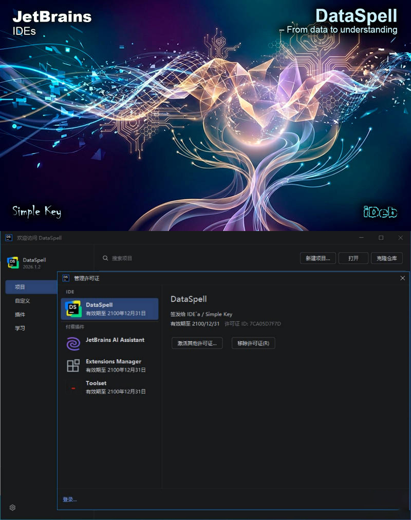 DataSpell v2026.1.2 直装特别版-聚合项目网