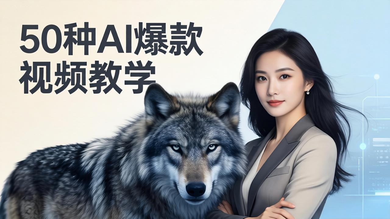 50种AI爆款视频教学：影视级古诗词+治愈萌宠+山海经蛟龙，高阶宝典商业落地-聚合项目网