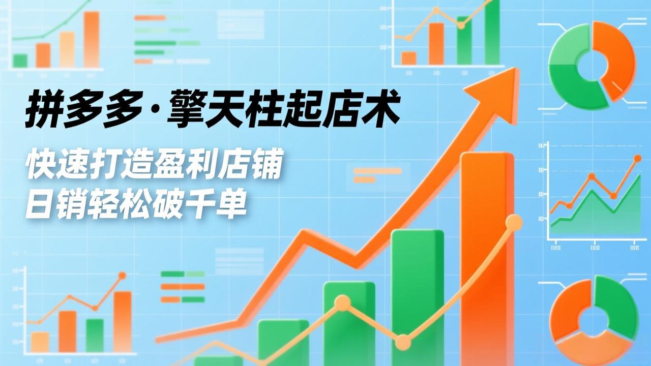 拼多多·擎天柱起店术，爆流布局、利润起飞、不断流，快速打造盈利店铺，日销破千单(更新-聚合项目网