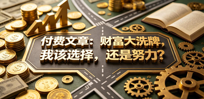 付费文章：财富大洗牌，我该选择，还是努力？-聚合项目网