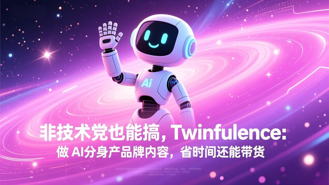 非技术党也能搞!Twinfluence:做 AI 分身产品牌内容,省时间还能带货-聚合项目网