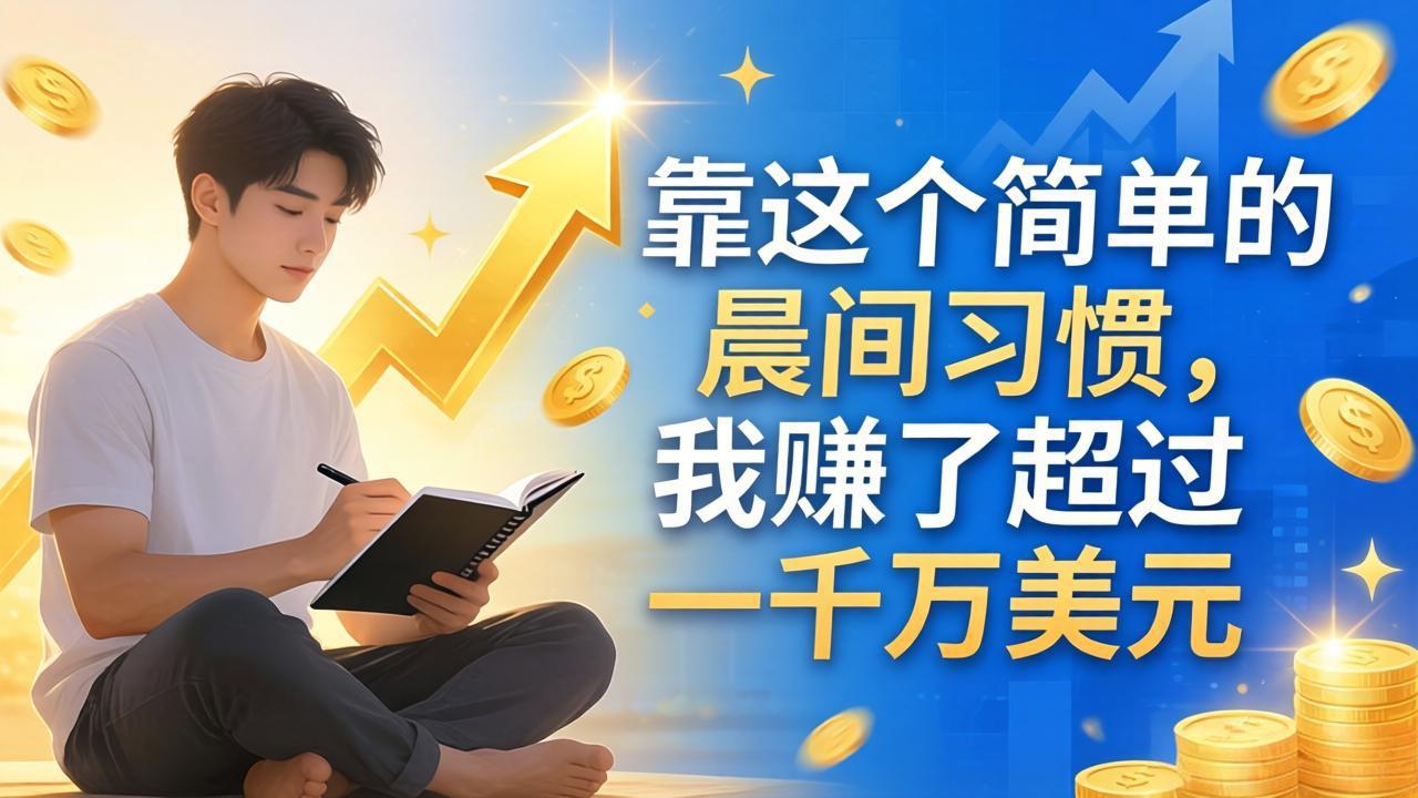 付费文章：靠这个简单的晨间习惯，我赚了超过一千万美元-聚合项目网