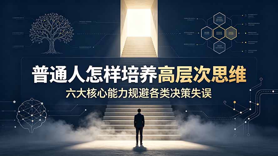 付费文章：普通人怎样培养高层次思维，六大核心能力规避各类决策失误-聚合项目网