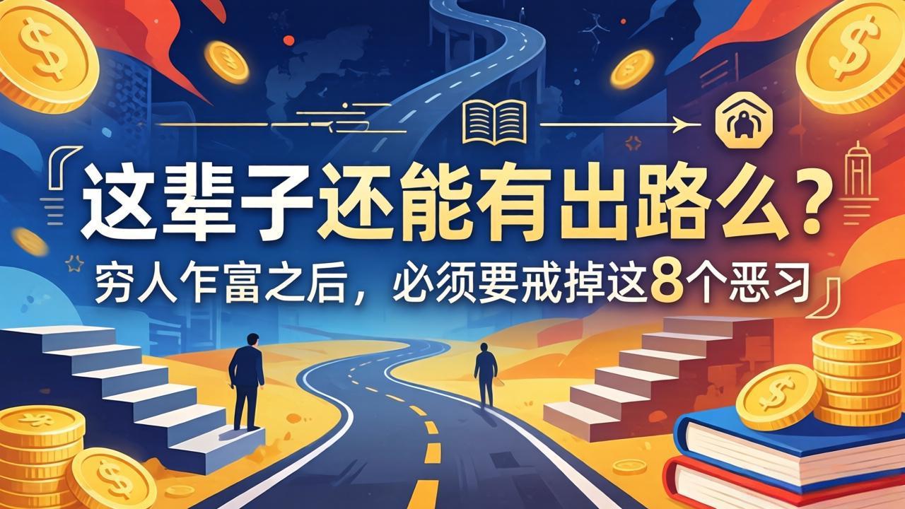 关于人生两篇付费文章【这辈子还能有出路么？】【穷人乍富之后，必须要戒掉这8个恶习】-聚合项目网