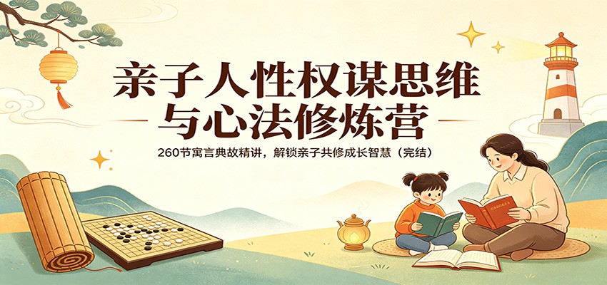 亲子人性权谋思维与心法修炼营：260节寓言典故精讲，解锁亲子共修成长智慧(完结)-聚合项目网