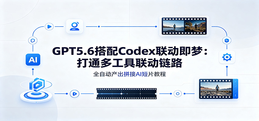GPT5.6搭配Codex联动即梦：打通多工具联动链路，全自动产出拼接AI短片教程-聚合项目网