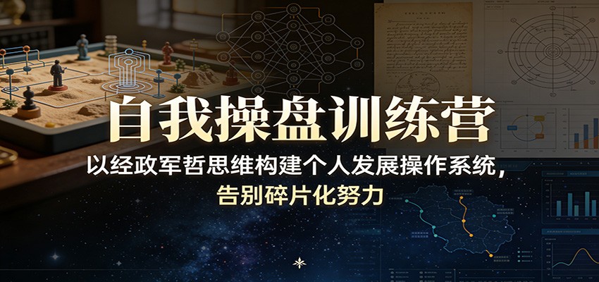 自我操盘训练营：以经政军哲思维构建个人发展操作系统，告别碎片化努力-聚合项目网