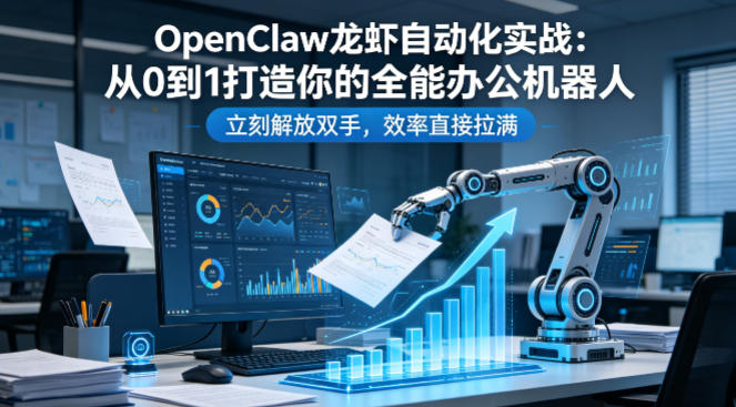 OpenClaw龙虾自动化实战：从0到1打造你的全能办公机器人，立刻解放双手，效率直接拉满-聚合项目网