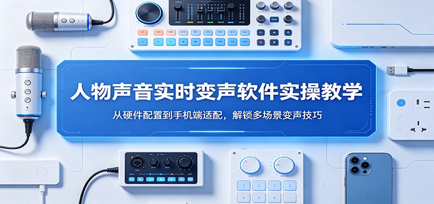 人物声音实时变声软件实操教学：从硬件配置到手机端适配，解锁多场景变声技巧-聚合项目网