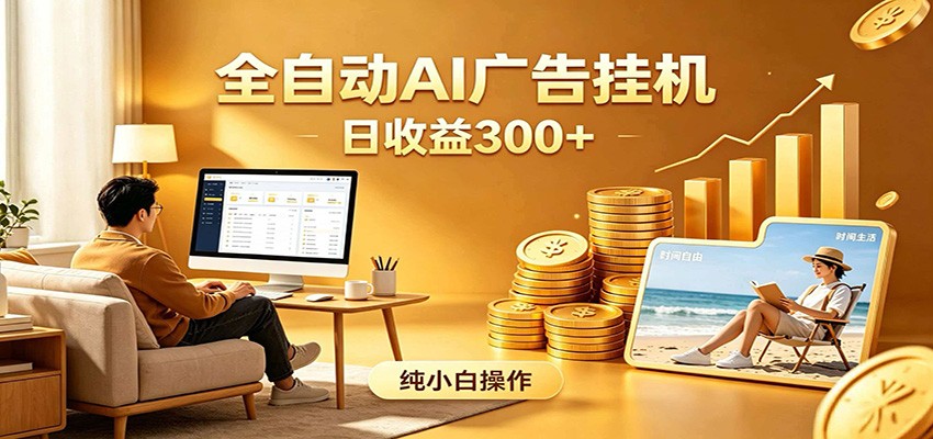 AI风口项目，全程解放双手，后台自动运行赚取收益，每天稳定收益300+-聚合项目网