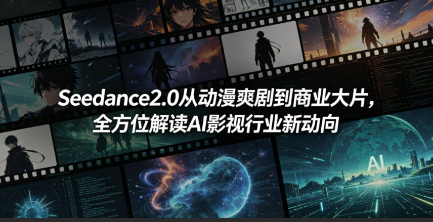 Seedance2.0从动漫爽剧到商业大片，全方位解读AI影视行业新动向-聚合项目网