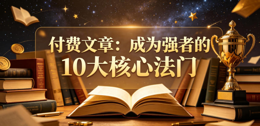 付费文章：成为强者的10大核心法门-聚合项目网