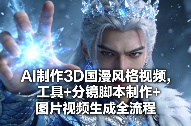 AI制作3D国漫风格视频，工具+分镜脚本制作+图片视频生成全流程-聚合项目网