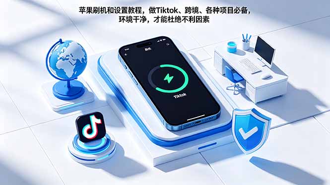 苹果刷机和设置教程，做Tiktok、跨境、各种项目必备，环境干净，才能杜绝不利因素-聚合项目网