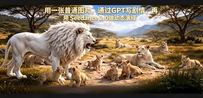 用一张普通图片，通过GPT写剧情，再用Seedance 2.0做动态演绎，居然能生成迪士尼风格搞笑动画-聚合项目网