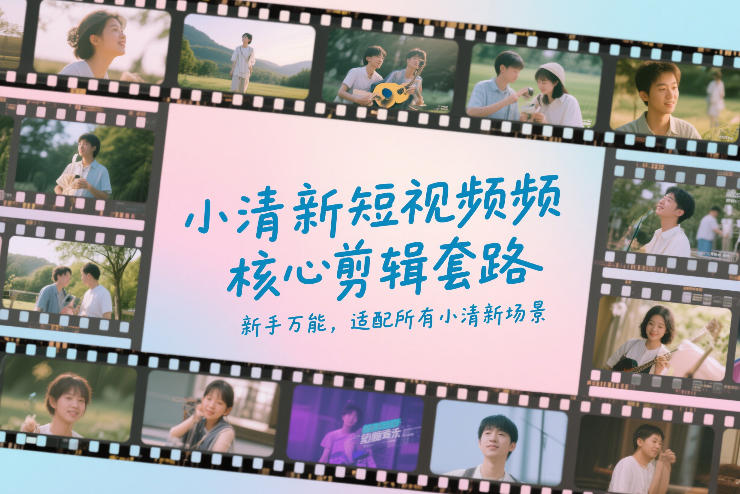 小清新短视频核心剪辑套路，新手万能，适配所有小清新场景-聚合项目网