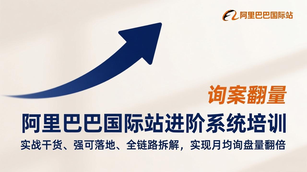 阿里巴巴国际站进阶系统培训，实战干货、强可落地、全链路拆解，实现月均询盘量翻倍-聚合项目网