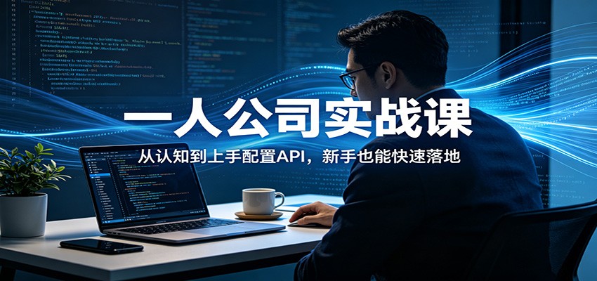 一人公司实战课：从认知到上手配置API，新手也能快速落地-聚合项目网