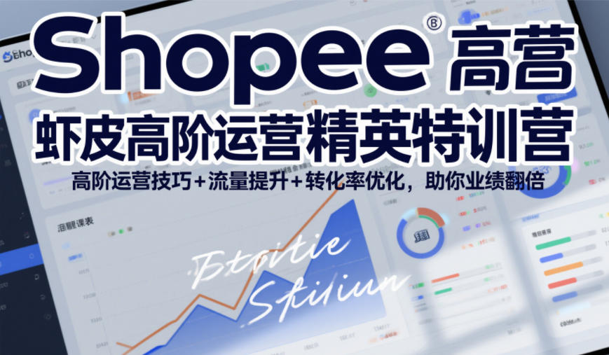 Shopee虾皮高阶运营精英特训营，高阶运营技巧+流量提升+转化率优化，助你业绩翻倍(更新26年5月)-聚合项目网