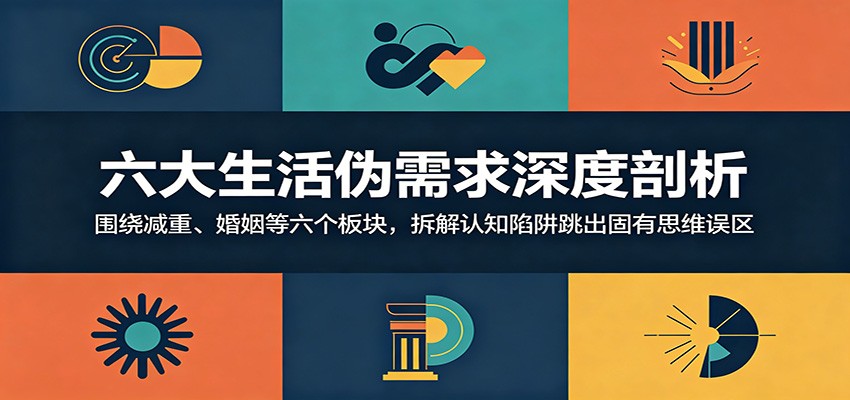 六大生活伪需求深度剖析：围绕减重、婚姻等六个板块，拆解认知陷阱跳出固有思维误区-聚合项目网