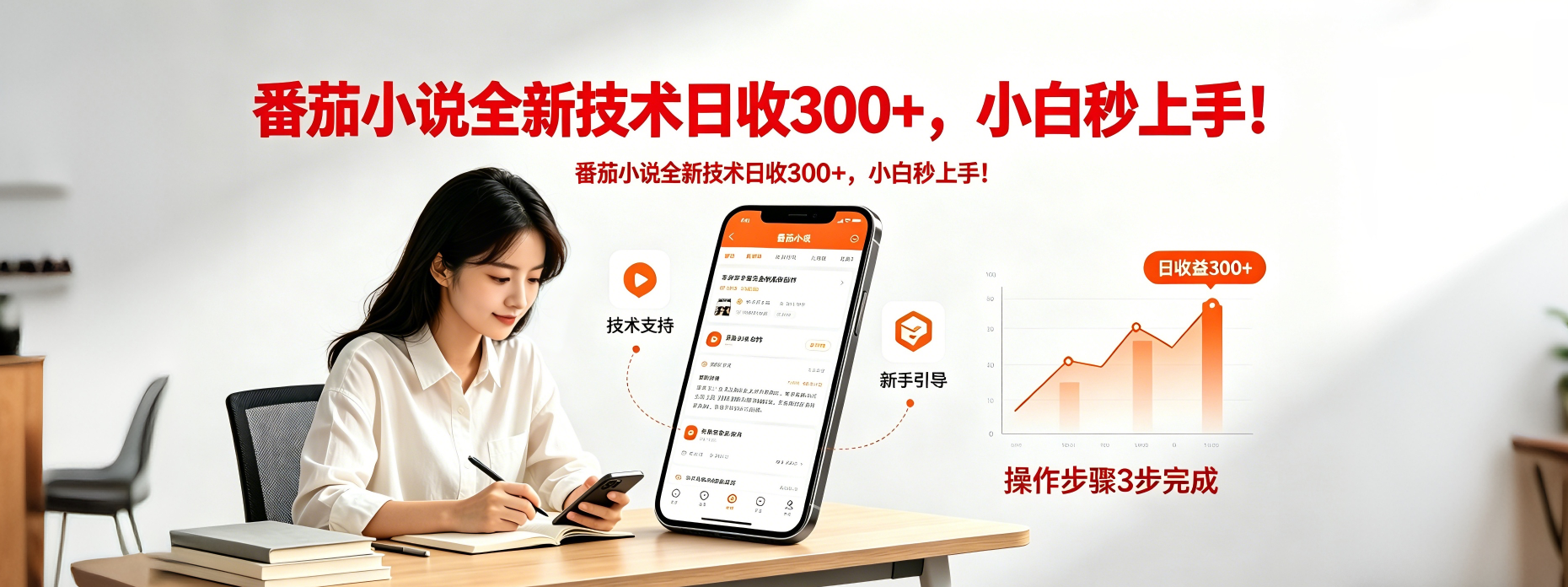 番茄小说全新技术全新玩法！无脑日收300+-聚合项目网