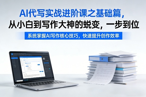 AI代写实战进阶课之基础篇，从小白到写作大神的蜕变，一步到位【揭秘】-聚合项目网