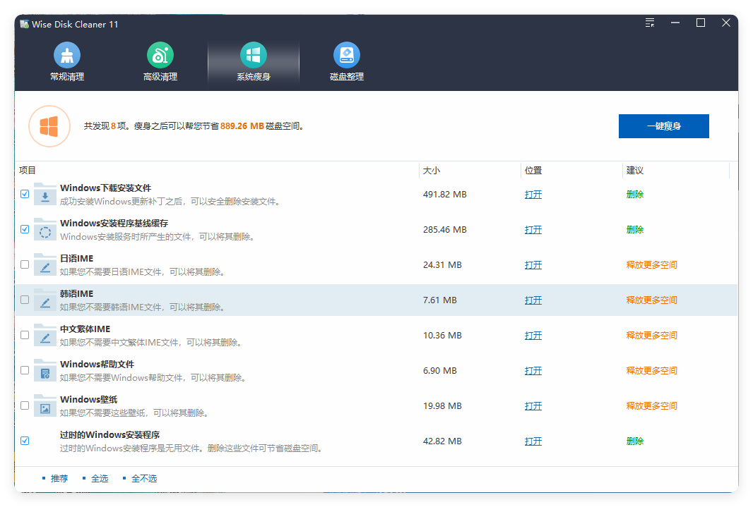 Wise Disk Cleaner v11.3.5.855绿色版-聚合项目网