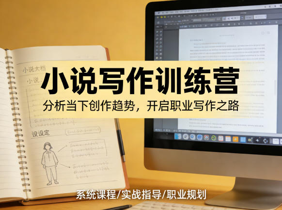 小说加写作训练营，带你分析如何在当下脱颖而出，开启你的职业创作之路-聚合项目网