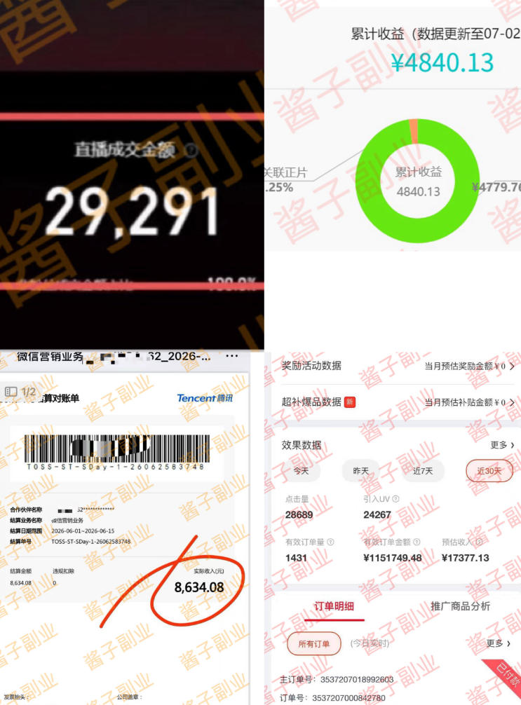 985十年互联网老兵亲测：2026年多个真实落地副业项目，手把手带你搭建被动收入管道(淘宝无人直播、TK拉新、代运营、CSGO……)【揭秘】-聚合项目网